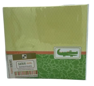 DCWV Safari Kids 8"x8" Post Bound W/10Top Loading Pages Photo Album New - Picture 1 of 2