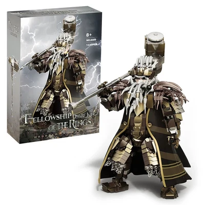 REPLICA 1238 Piece LoTR Fellowship of the Rings Dwarf King Building Block - Image 1 of 4