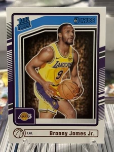 2024-25 Panini Donruss Base Rated Rookie Card Lakers Bronny James Jr. RC - Picture 1 of 2