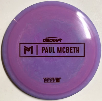 Discraft Paul McBeth Prototype SWIRLY ESP Anax 176g Scaled New - Image 1 of 3