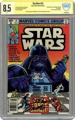 Star Wars #35D CBCS 8.5 Newsstand Witnessed Sig Wiacek/Shooter 1980 - Image 1 of 2