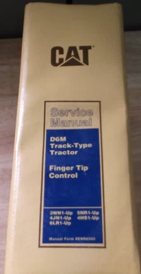 MANUAL DE SERVICIO DE REPARACIÓN DE TALLER DE TRACTOR CAT CATERPILLAR D6M 3WN 4JN 6LR 5NR 4HS Foto 1 de 4