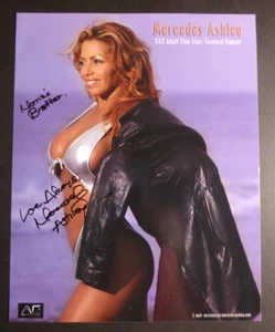 MERCEDES ASHLEY ADULT FILM STAR AUTOGRAPHED 8X10 - Picture 1 of 3