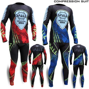 Men compression Full Sets Rashguard Base Layer Workout Bodybuilding Fitness - Picture 1 of 3