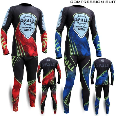 SPALL Männer Kompression Komplettsets Rashguard Basisschicht Training Bodybuilding Fitness
