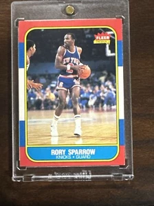 1986 FLEER PREMIUM BASKETBALL RORY SPARROW Rookie Card #105 *KNICKS* - Picture 1 of 6