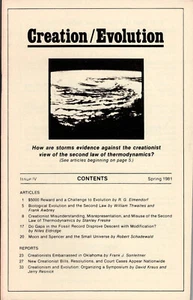 Creation / Evolution Journal #4 American Humanist Association NCSE Creationism - Picture 1 of 1