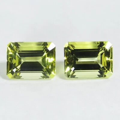 9.76Cts Fabulous Natural Scapolite 12x9mm Emerald Cut Matching Pair Gemstones - Image 1 of 4