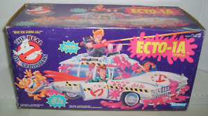 Vintage Kenner The Real Ghostbusters Ecto-1A With Action Figure Vehicle & Box