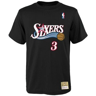 MITCHELL & NESS M&N Shirt - Philadelphia 76ers Allen Iverson schwarz