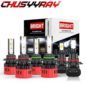 6000K White LED Headlight Kit +Fog Light Bulbs For Chrysler 300C 2005 -2009 - Picture 1 of 18