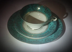 AL-KA Kunst Kronach 3 Pc Bavaria Trio Tea Cup, Saucer & Snack Plate - Picture 1 of 7