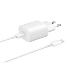 Samsung oplader met kabel 1m usb c 25w wit - Afbeelding 1 van 1