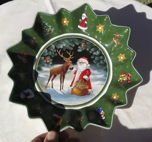 Plato de Navidad vintage Villeroy & Boch 9 1/2" - Imagen 1 de 3