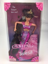 Barbie Jewel Hair Mermaid Teresa Doll 1995 Longest Hair Ever 14588 Mattel