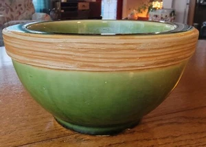 Antiguo cuenco de piedra de hierro esmalte verde porcelana - Imagen 1 de 14