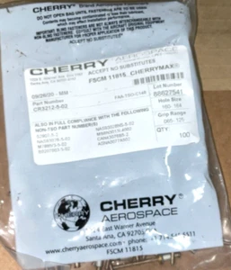 (100 NIETEN PRO KAUF) ORIGINAL CHERRY TEXTRON BLINDNIETE CR3212-5-2 - Bild 1 von 2
