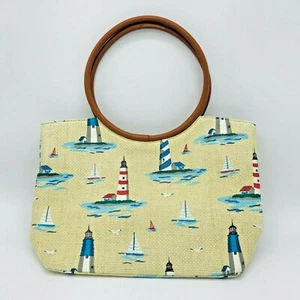 Cartera de paja Lighthouse Cappellini Straworld Ocean Beach Bolso de mano Cartera - Imagen 1 de 11