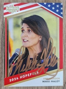 Nikki Haley Signed Decision 2022 2024 Hopefuls Card #4 Numbered 16/22 SP RAD - Picture 1 of 2