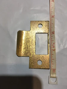 Antique/Vintage Strike Plate, Door Hardware, Latch, Mortise Lock, 2-3/4" - Picture 1 of 2