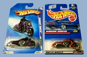 Hot Wheels SCORCHIN' SCOOTER HW Designs '09 #105 & 2000 DUNCANS Orange LOT Of 2 - Picture 1 of 14