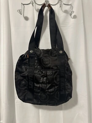 Victoria's Secret LOVE 粉色手提包棕色多色大号拉链闭合  — 第 1/4 张图片