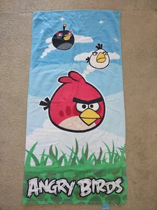 Angry Birds Multicolor Beach Towel 28in x 58in - Picture 1 of 3