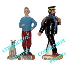 lot de 3 figurines TINTIN en porcelaine & biscuit PICS 2011 grandes fèves film - Picture 1 of 3