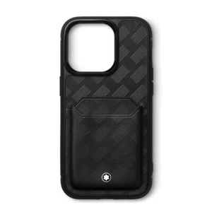 Montblanc Extreme 3.0 Genuine Leather 2CC Hard Cover Case for iPhone 15 Pro - Picture 1 of 4