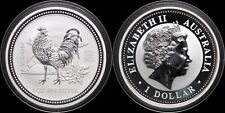 2005 Australia $1 - 1oz Silver - Luna Year of the Roster - Series 1