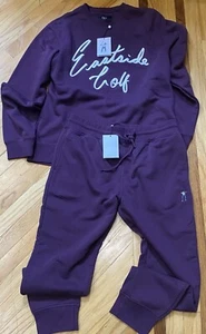 Eastside Golf Crewneck Long Sleeve Sweatshirt W/ Sweatpants Set | Purple | Mens - Picture 1 of 13
