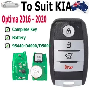 Complete Remote Key Fob To Suit KIA Optima 2016 - 2020 95440-D4000/D5000 4Bt - Picture 1 of 3