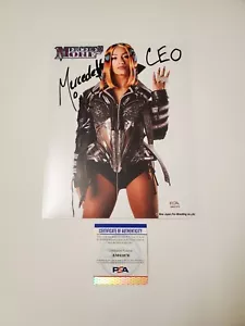 Mercedes Mone Signed Official NJPW 8x10 Promo PHOTO w/ PSA COA Sasha Banks WWE - Picture 1 of 3
