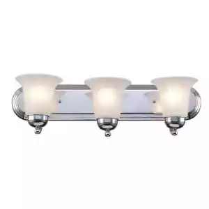 Bel Air Lighting Cabernet 24 in. 3-Light Polished Chrome Bathroom Vanity Light - Picture 1 of 9