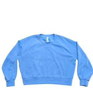 Lululemon Softstreme Perfectly Oversized Cropped Sweatshirt 6 Blue Women Casual - Picture 1 of 22