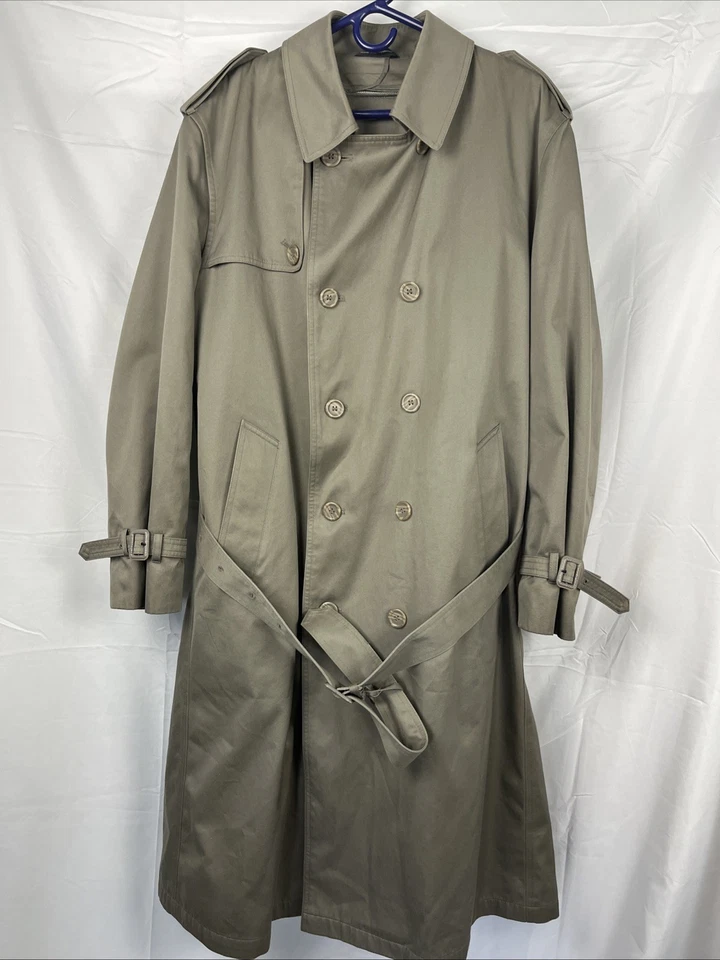 Silver Cloud Men’s Deluxe Trench Coat -Thermolite  Removable Zip Lining  Vintage - Image 1 of 4