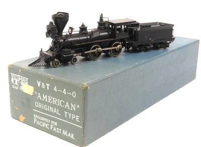 Pacific Fast Mail HO Brass V&T Virginia Truckee 4-4-0 American Steam Loco 12277  - Image 1 of 4