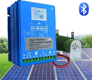 2000W 12V/24V MPPT Hybrid Laderegler Wind Energy Solarladeregler mit Bluetooth - Picture 1 of 22