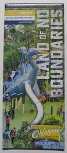 2019-2020 OKLAHOMA Mappa stradale ufficiale statale per turismo e visite turistiche (#2410) - Foto 1 di 10