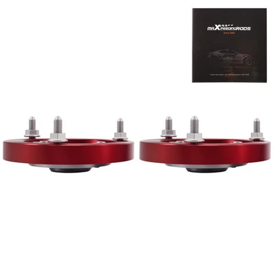 Pair Front Camber Plate for BMW E46 320i 323i 325i 328Ci 330xi M3 Top Mounts Red - Image 1 of 4