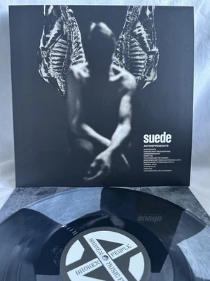 IN HAND!! Suede Antidepressants CRYSTAL CLEAR AND BLACK Vinyl LP Numbered /500 - Image 1 of 4