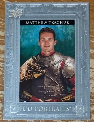 2023-24 Upper Deck Series 1 Matthew Tkachuk Silver UD Portraits Card #’d 69/99!! - Image 1 of 2