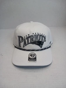New England Patriots '47 Hitch weiß verstellbar A-Rahmen Snapback Cap Mütze - Bild 1 von 4