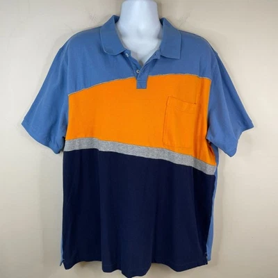 Vintage Scandia Woods Mens Retro Hip Hop Polo Shirt Size 2XL Blue Hipster Indie - Image 1 of 4