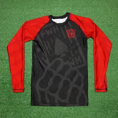 Camisa de compresión Few Will Hunt protección contra erupciones manga larga MMA Jiu-Jitsu para hombre pequeña Foto 1 de 4