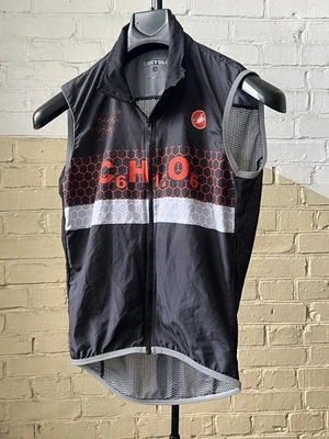 Mens CASTELLI Vest Gilet Jacket Jersey Top Nylon Mesh Size M - Image 1 of 4
