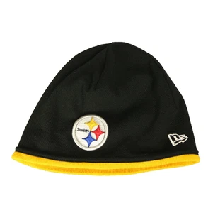 Pittsburgh Steelers Knit Beanie Hat Embroidered Logo New Era Black Yellow OS - Picture 1 of 14