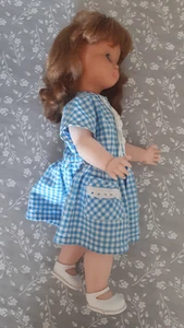 BAMBOLA vintage anni 60 poupée poupee doll BELLA occhi verdi 39 cm e in plastica - Foto 1 di 16