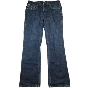 True Religion Herren Ricky Jeans Gr. 34 Blau Made in USA Relaxed Straight Y2K - Bild 1 von 13