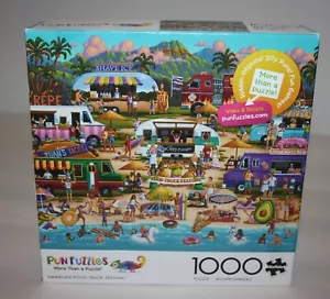 Rompecabezas Buffalo 1000 piezas camión de comida hawaiano festival juegos de palabras - Imagen 1 de 9